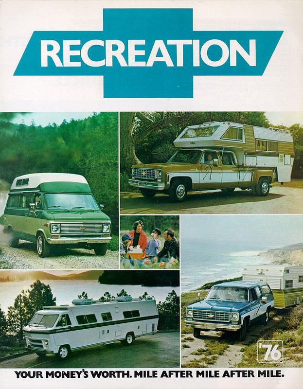 1976 Chevrolet Recreational Vehicles Brochure